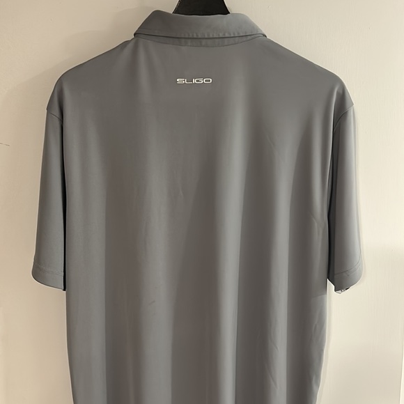 Men’s Sligo golf polo silver grey size large - Picture 3 of 3
